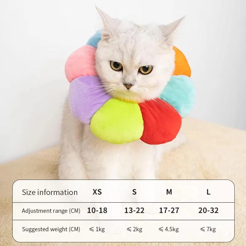 Rainbow Flower Cat Elizabethan Collar Soft Pet Recovery Neck Cone Anti-Bite Protective Collar XS
Rainbow Flower Cat Elizabethan Collar Soft Pet Recovery Neck Cone Anti-Bite Protective Collar XS