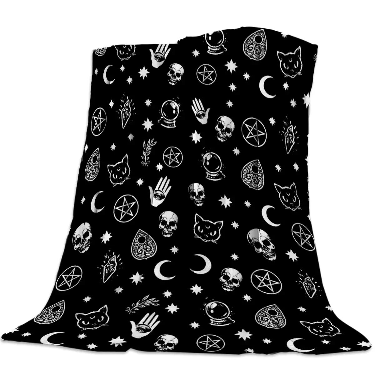 Halloween Witch Skull Moon Divination Blanket Bed Cover Flannel Fleece Throws Travel Cover Wrap Durable Soft Warm Home Blankets 130x150cm
Halloween Witch Skull Moon Divination Blanket Bed Cover Flannel Fleece Throws Travel Cover Wrap Durable Soft Warm Home Blankets 130x150cm