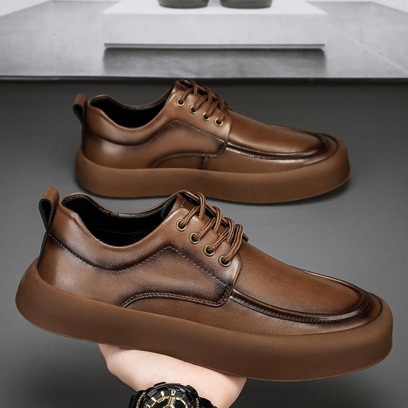 Men Leather Flats Shoes Comfy Walking Shoes Lace Up Classic Man Soft Casual Shoes High Quality All-match Male Sneakers 44 коричневий
Men Leather Flats Shoes Comfy Walking Shoes Lace Up Classic Man Soft Casual Shoes High Quality All-match Male Sneakers 44 коричневий