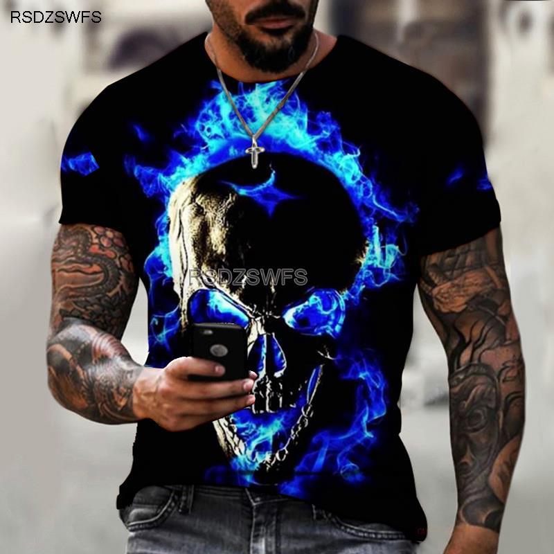Skull 3D Printed T-shirt with Horror Figure Men s Casual Oversized Short-sleeved Streetwear XXS
Skull 3D Printed T-shirt with Horror Figure Men s Casual Oversized Short-sleeved Streetwear XXS