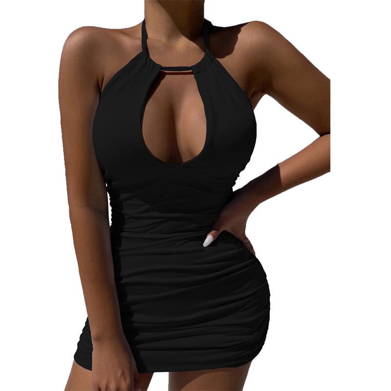 Summer 2026 Lace-up Halter Backless Bodycon Dress - Sexy Pleated Skirt with European and American Style 3XL чёрный
Summer 2026 Lace-up Halter Backless Bodycon Dress - Sexy Pleated Skirt with European and American Style 3XL чёрный