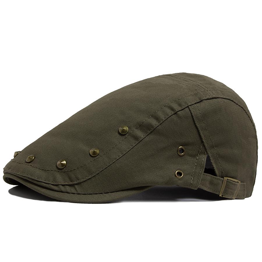 Men Flat Cap Fashion Rivet Design Cotton Solid Color Women s Beret Spring Summer Casual Sun Visor Hat Unisex Hip Hop Caps Gorras армія зелений колір
Men Flat Cap Fashion Rivet Design Cotton Solid Color Women s Beret Spring Summer Casual Sun Visor Hat Unisex Hip Hop Caps Gorras армія зелений колір