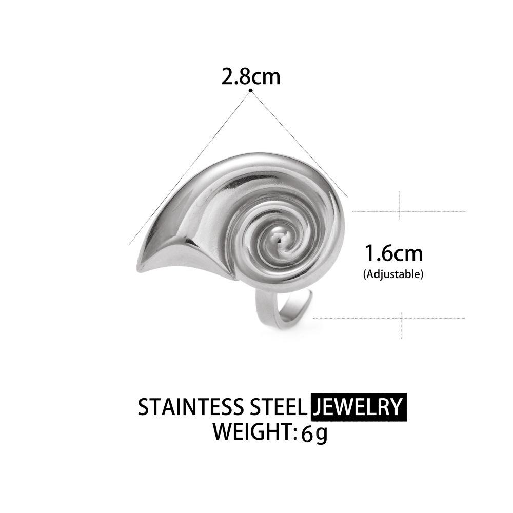 Titanium Steel Spiral Ring - European & American Fashion, Simple Cold-Style, High-End Stainless Steel Design
Titanium Steel Spiral Ring - European & American Fashion, Simple Cold-Style, High-End Stainless Steel Design