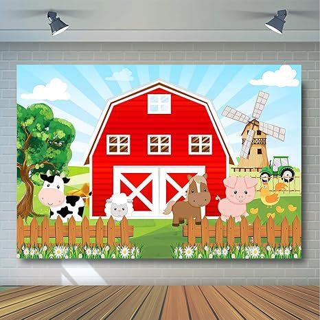 Farm Animal Theme Background Farmhouse Animal Barn Farm Birthday Party Banner Photography Hanging Cloth 95*75cm
Farm Animal Theme Background Farmhouse Animal Barn Farm Birthday Party Banner Photography Hanging Cloth 95*75cm
