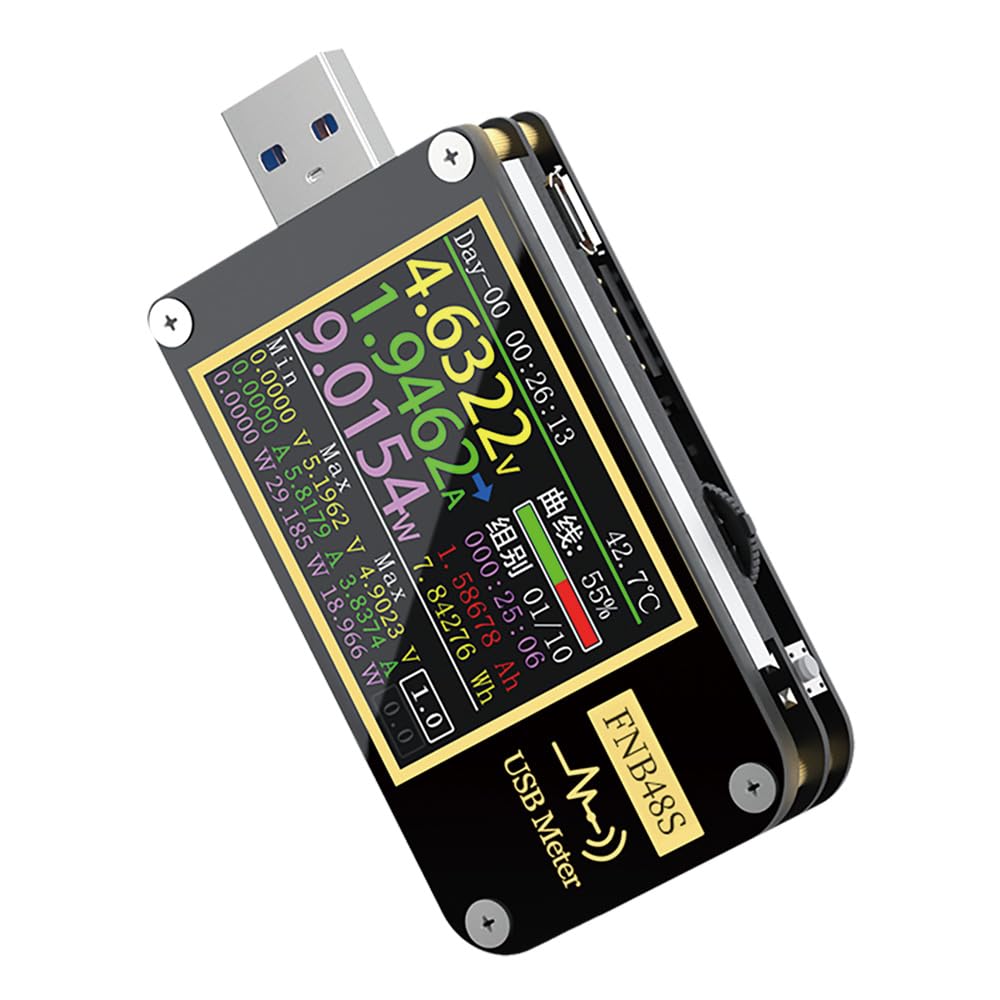 FNIRSI Fenirus USB Тестер Вольтметр Амперметр Виявлення Тригера Швидкої Зарядки Вимірювання Ємності Вимірювання Пульсацій FNB-48S TYPE-C
FNIRSI Fenirus USB Тестер Вольтметр Амперметр Виявлення Тригера Швидкої Зарядки Вимірювання Ємності Вимірювання Пульсацій FNB-48S TYPE-C