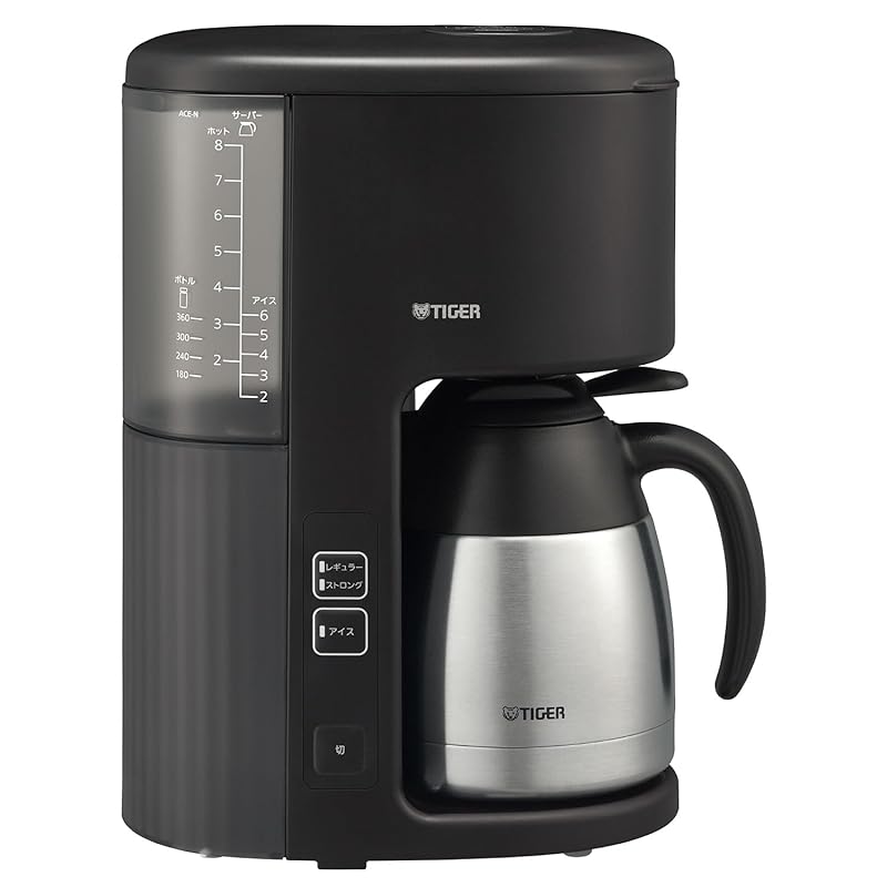 Tiger thermos (TIGER) coffee maker Large capacity for 8 cups vacuum stainless steel server Ice course extraction possible grayish black ACE-N080KG
Tiger thermos (TIGER) coffee maker Large capacity for 8 cups vacuum stainless steel server Ice course extraction possible grayish black ACE-N080KG