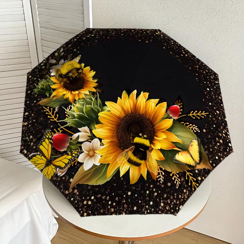 1pc Sunflower Garden with Bees and Butterflies Umbrella with Plastic Handle,Suitable for All Seasons Home Travel Outdoor UmbrellaDD988
1pc Sunflower Garden with Bees and Butterflies Umbrella with Plastic Handle,Suitable for All Seasons Home Travel Outdoor UmbrellaDD988