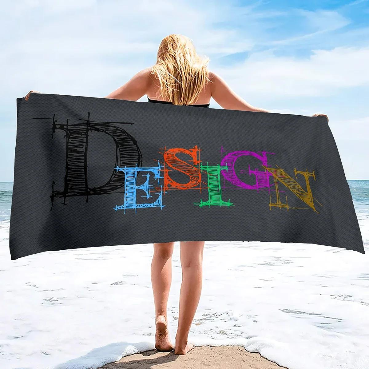 Letter Beach Towel Sand Free Beach Towel Absorbent Bath Towel Large Pool Towels for Swimming Bathroom Spa Pool for Beach Gym W40*H60(CM)
Letter Beach Towel Sand Free Beach Towel Absorbent Bath Towel Large Pool Towels for Swimming Bathroom Spa Pool for Beach Gym W40*H60(CM)