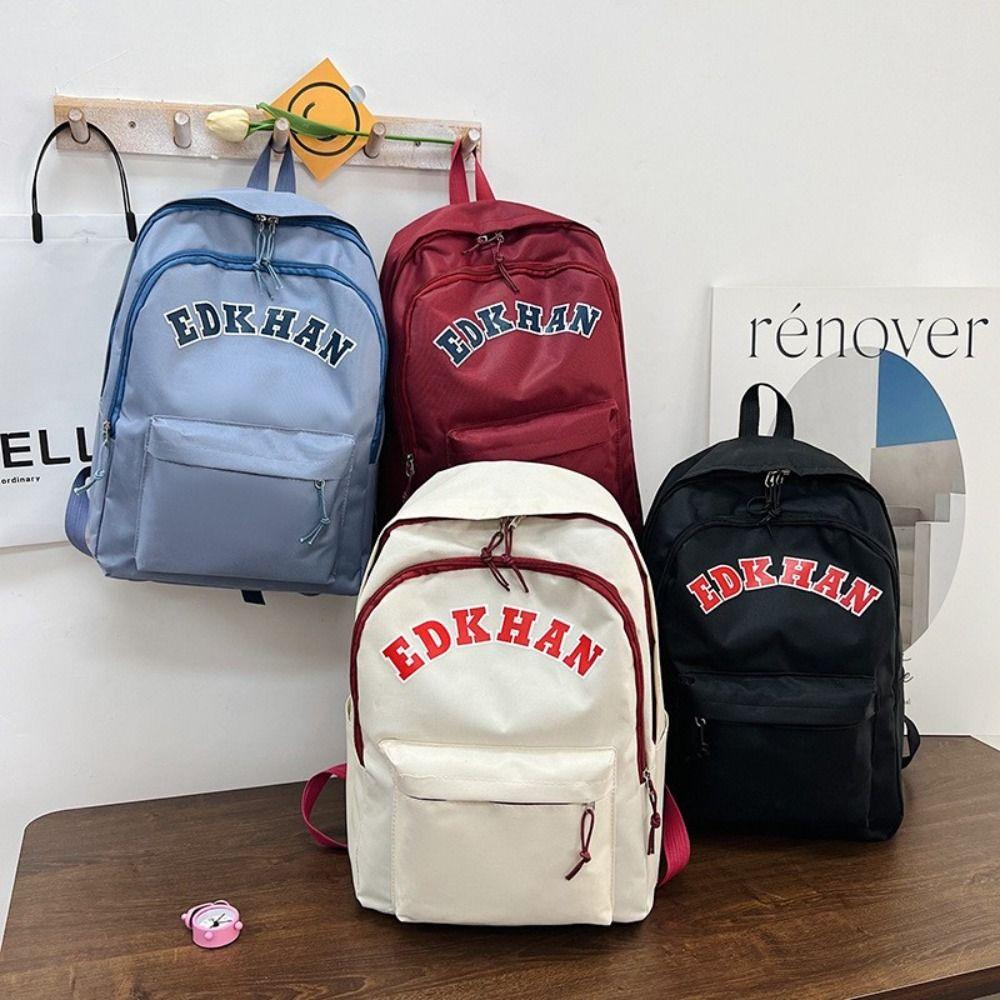 Waterproof Students Bookbag Solid Color Shoulder Bag Simple Women Backpacks Adult
Waterproof Students Bookbag Solid Color Shoulder Bag Simple Women Backpacks Adult