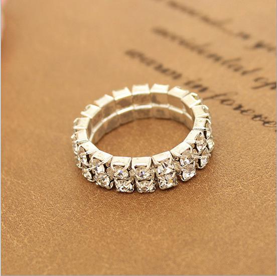 Корейская мода Стразы Эластичное Серебряное Кольцо с Бриллиантами
Корейская мода Стразы Эластичное Серебряное Кольцо с Бриллиантами
