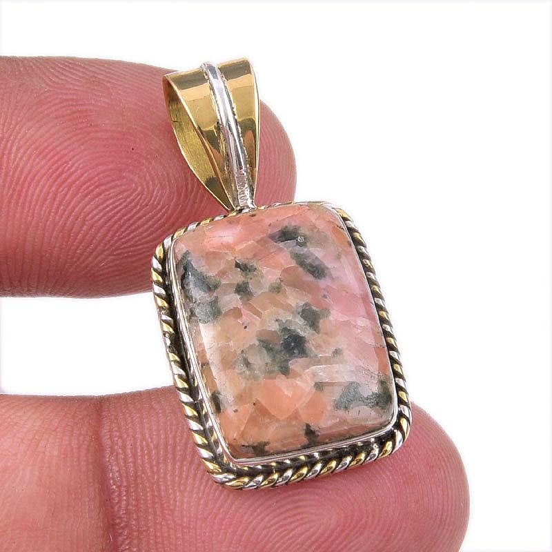 Natural Rhodonite Gemstone 925 Solid Sterling Silver Two Tone Pendant 1.50 e8c37
Natural Rhodonite Gemstone 925 Solid Sterling Silver Two Tone Pendant 1.50 e8c37