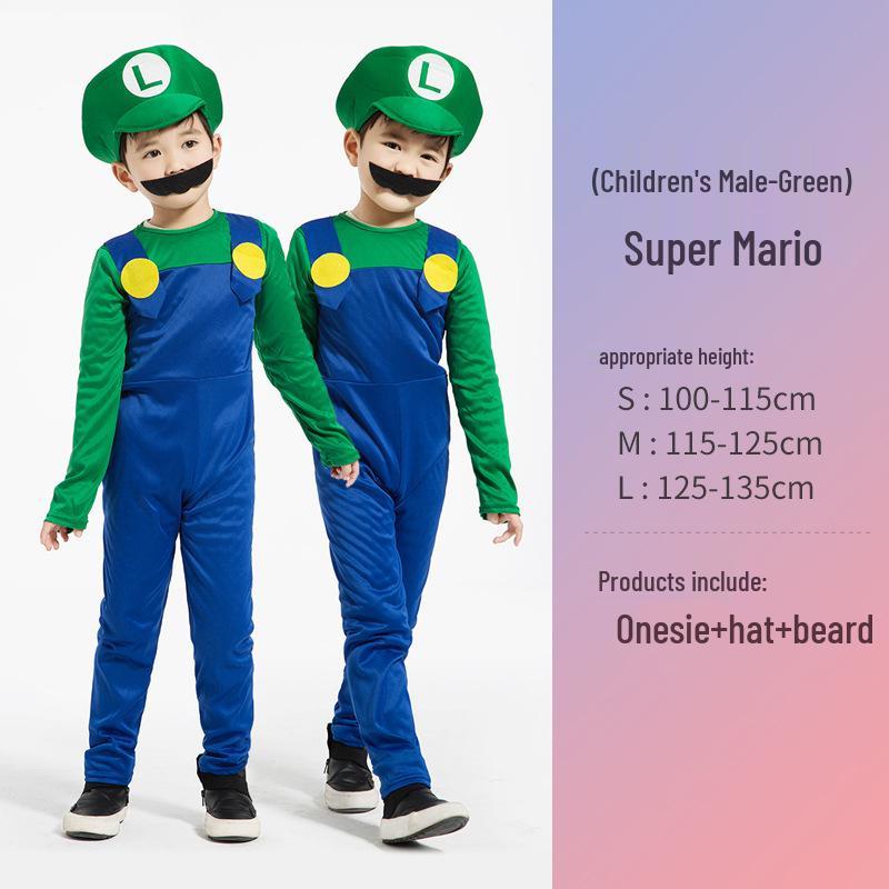 Костюм для косплею на Хелловін Super Mario для батьків та дітей: Аніме-костюм для рольових ігор з пишними рукавами L
Костюм для косплею на Хелловін Super Mario для батьків та дітей: Аніме-костюм для рольових ігор з пишними рукавами L