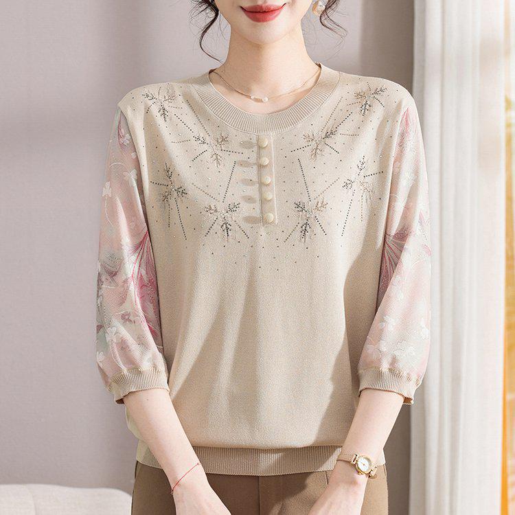 Women s Casual Embroidered Round Neck 3/4 Sleeve Top - Ideal for Mothers & Elderly XL (90-115 lbs) бежевий
Women s Casual Embroidered Round Neck 3/4 Sleeve Top - Ideal for Mothers & Elderly XL (90-115 lbs) бежевий