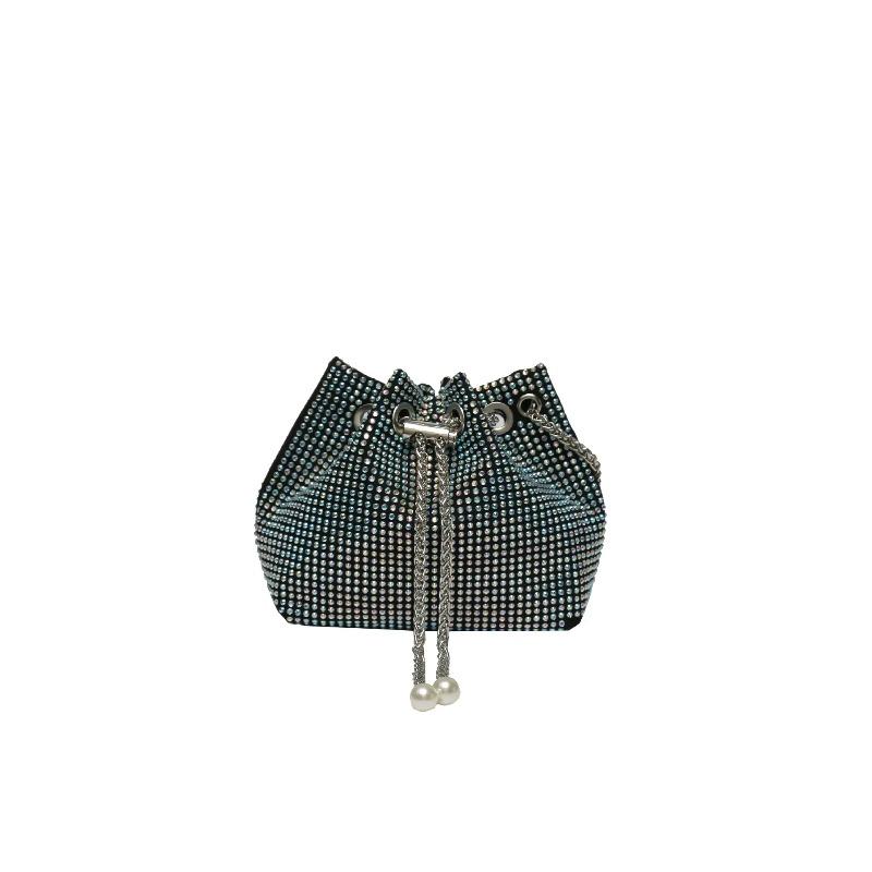 Women Chains Crossbody Bag Drawstring Bucket Handbag Luxury Lady Armpit Handbag Daily Totes 15.5x9.5x15.5cm
Women Chains Crossbody Bag Drawstring Bucket Handbag Luxury Lady Armpit Handbag Daily Totes 15.5x9.5x15.5cm