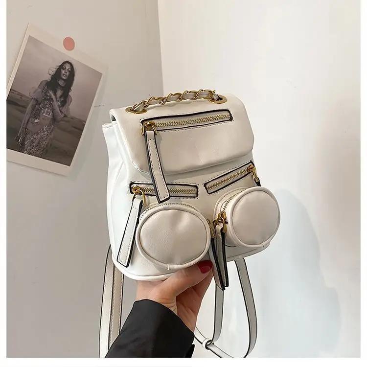 Mini PU Leather Backpack for Women Leisure Shoulder Bag Student Schoolbag New Fashion
Mini PU Leather Backpack for Women Leisure Shoulder Bag Student Schoolbag New Fashion