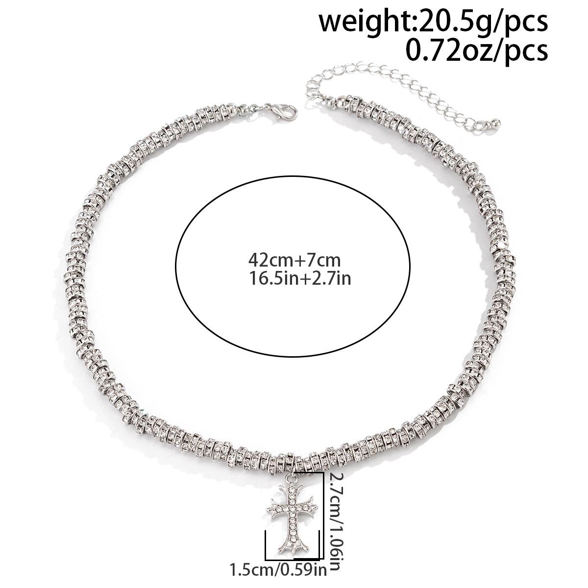Hip-hop Rhinestone Cross Pendant Necklace Men s High Sense Simple Niche Men s Collarbone Chain Jewelry
Hip-hop Rhinestone Cross Pendant Necklace Men s High Sense Simple Niche Men s Collarbone Chain Jewelry