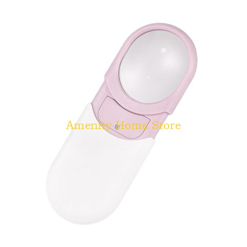 F26C Magnifier Small Pocket Magnifying Glass 10X with LED Light For Reading Mini Lighted Handheld Acrylic Lens Magnifier рожевий
F26C Magnifier Small Pocket Magnifying Glass 10X with LED Light For Reading Mini Lighted Handheld Acrylic Lens Magnifier рожевий