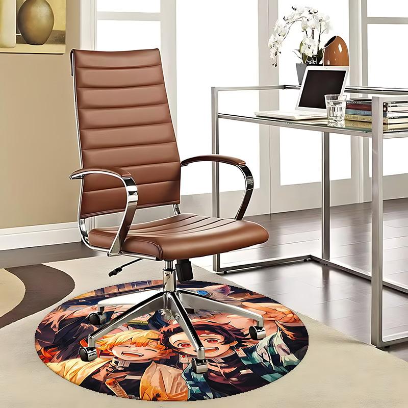 1pc Demon Slayer Anime Design Round Carpet - Tanjiro, Nezuko, Zenitsu, Kyojuro Rengoku - Office Chair Mat, Non-Slip Rug for Home Decor, Living Room, B 80cm by 80cm
1pc Demon Slayer Anime Design Round Carpet - Tanjiro, Nezuko, Zenitsu, Kyojuro Rengoku - Office Chair Mat, Non-Slip Rug for Home Decor, Living Room, B 80cm by 80cm