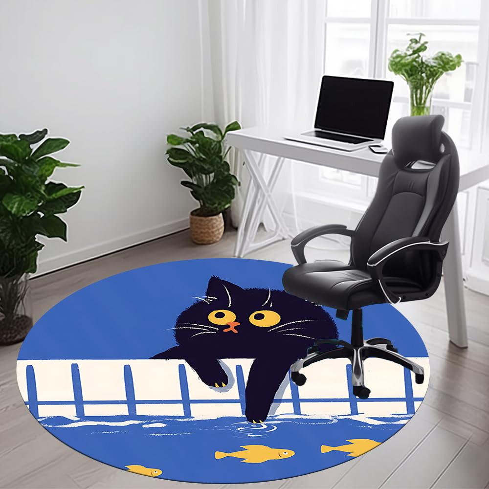 1PC Cat Pond Office Round Area Rug, Indoor Mat Suitable ForOffice, Under Office Chairs Bedroom Living Room Home Decor, Room Deco f176 80cm by 80cm
1PC Cat Pond Office Round Area Rug, Indoor Mat Suitable ForOffice, Under Office Chairs Bedroom Living Room Home Decor, Room Deco f176 80cm by 80cm