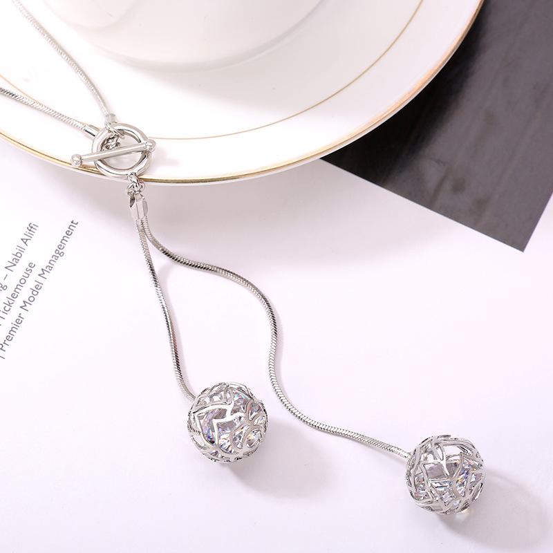 Fashionable 2021 Tassel Ball T Bar Long Necklaces For Women Unique Gift Accessory Sparkling Silver
Fashionable 2021 Tassel Ball T Bar Long Necklaces For Women Unique Gift Accessory Sparkling Silver