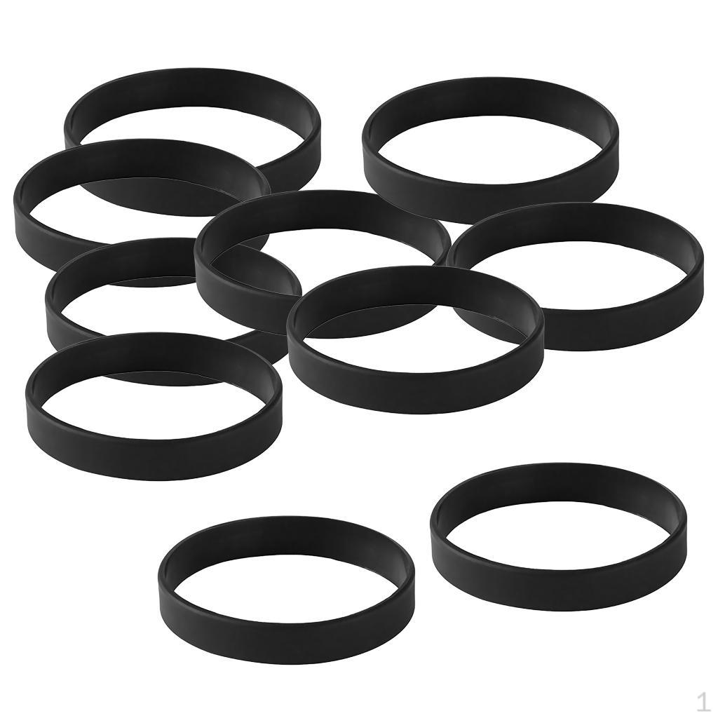 10 Elastic Gel Rubber Bracelet Adults Children Party Black
10 Elastic Gel Rubber Bracelet Adults Children Party Black
