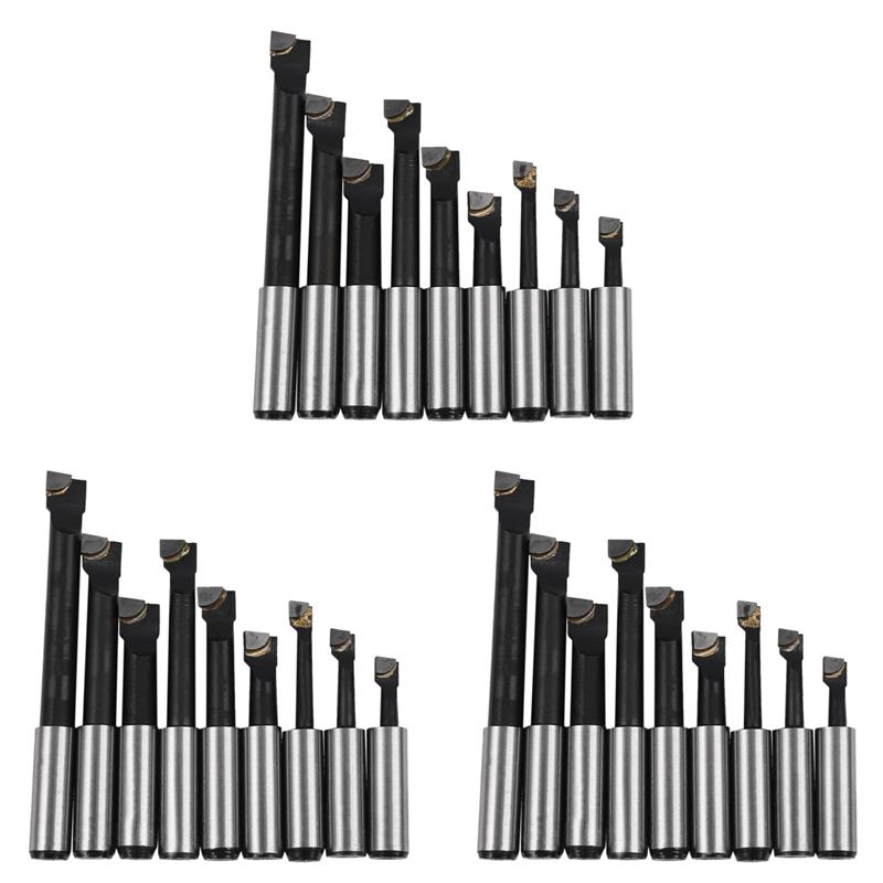 A34R 27Pcs Durable Hard Alloy Shank Boring Bar Set Carbide Tipped Bars 12Mm For 2 Inch 50Mm Boring Head For Lathe Milling
A34R 27Pcs Durable Hard Alloy Shank Boring Bar Set Carbide Tipped Bars 12Mm For 2 Inch 50Mm Boring Head For Lathe Milling