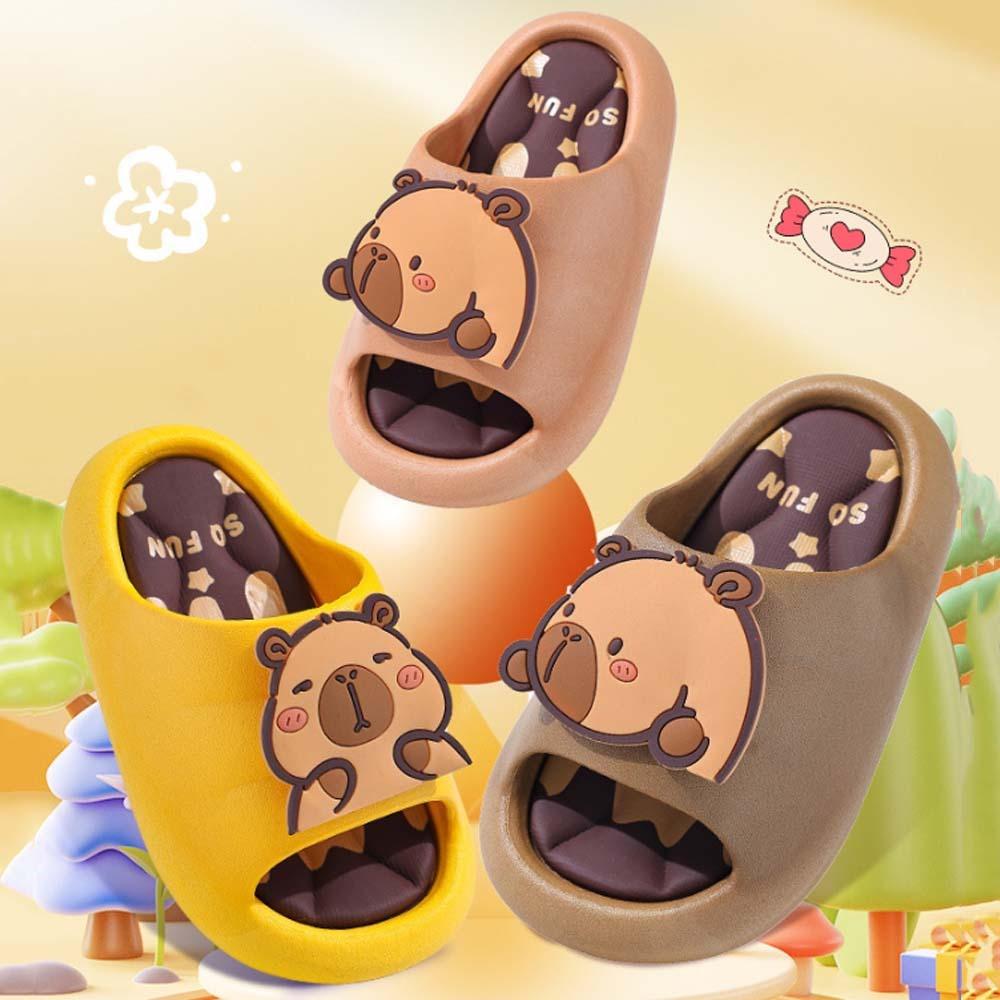Anti-slip Cute Capybara Slippers Thickened Children s Bathroom Sandals Girls 24/25 жовтий
Anti-slip Cute Capybara Slippers Thickened Children s Bathroom Sandals Girls 24/25 жовтий