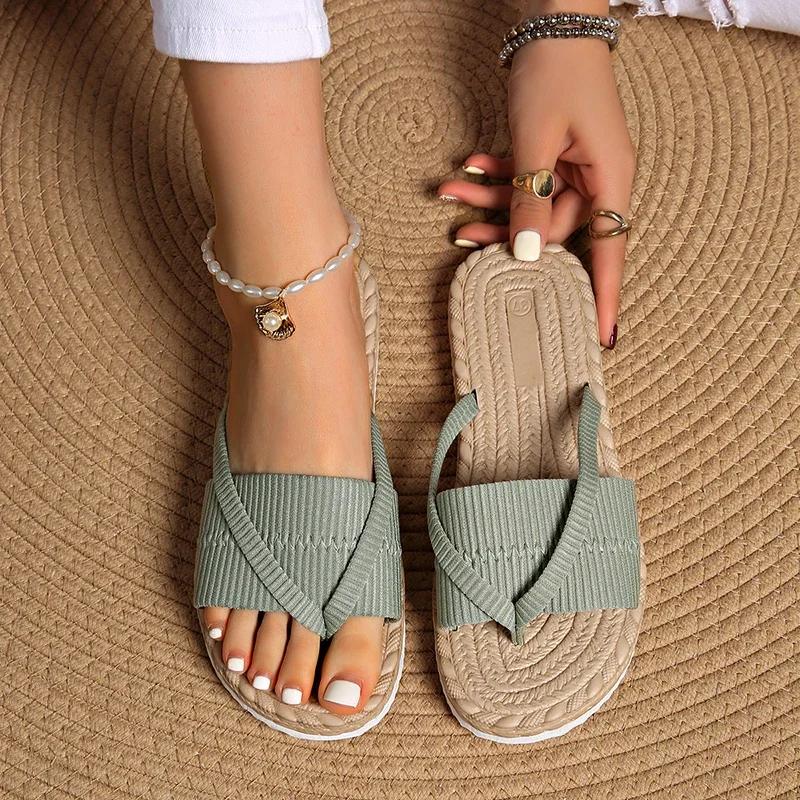 Fashion Summer Weightlight Clip-Toe Flat Slippers for Women Casual Elastic Band Flip Flops Woman New Style Beach Non-Slip Slides Female 43 светло-зеленый
Fashion Summer Weightlight Clip-Toe Flat Slippers for Women Casual Elastic Band Flip Flops Woman New Style Beach Non-Slip Slides Female 43 светло-зеленый