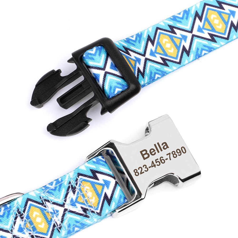 Custom Nylon Dog Collar DIY Name Personalized Ethnic Pet Dog Collars Engraved ID Tag Nameplate For Small Medium Large Dogs S синий
Custom Nylon Dog Collar DIY Name Personalized Ethnic Pet Dog Collars Engraved ID Tag Nameplate For Small Medium Large Dogs S синий