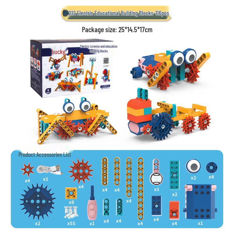 Children s Rechargeable Electric Engineering Building Blocks - Interactive, Large Particle STEM Toys
Children s Rechargeable Electric Engineering Building Blocks - Interactive, Large Particle STEM Toys