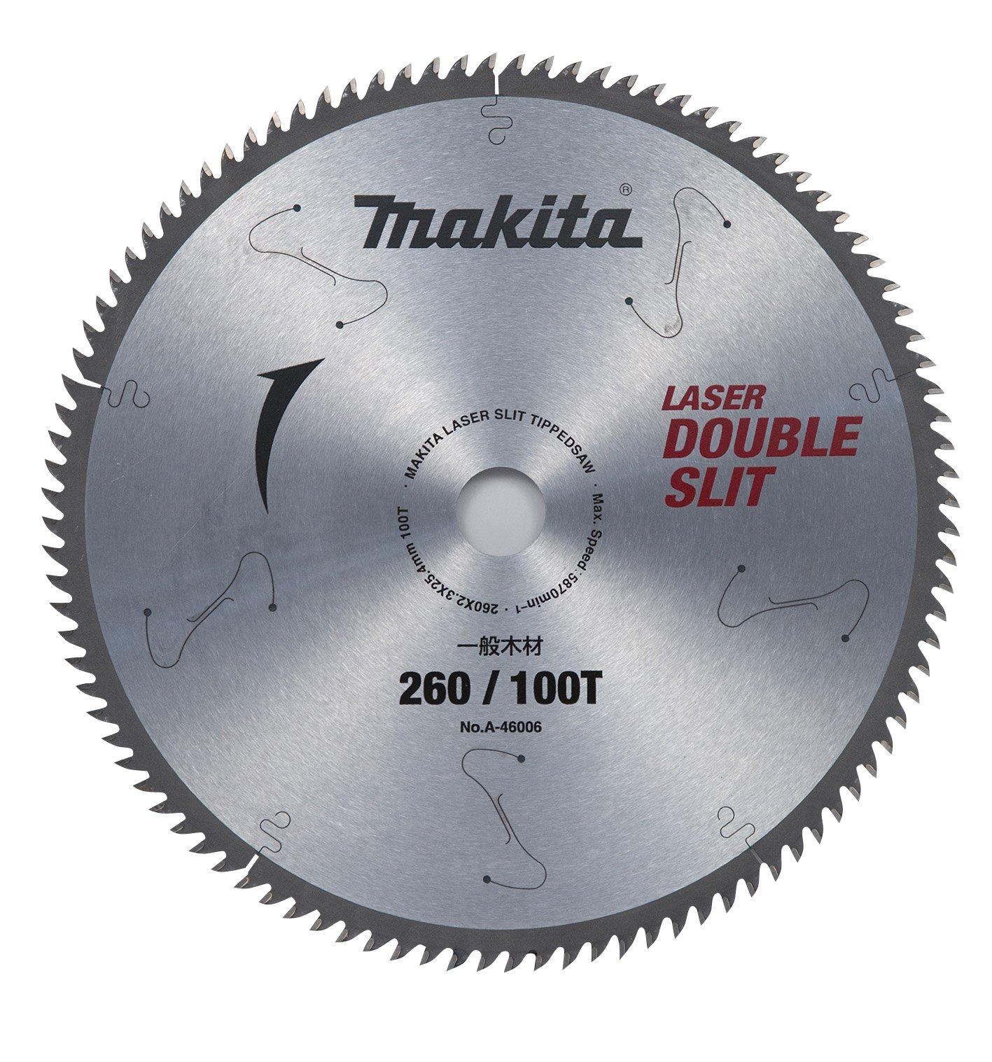 Makita Chip Saw Double Slit Outer Diameter 260mm Number of Blades 100T High Rigidity Type For General Wood Circular (Tabletop Saw) A-46006
Makita Chip Saw Double Slit Outer Diameter 260mm Number of Blades 100T High Rigidity Type For General Wood Circular (Tabletop Saw) A-46006