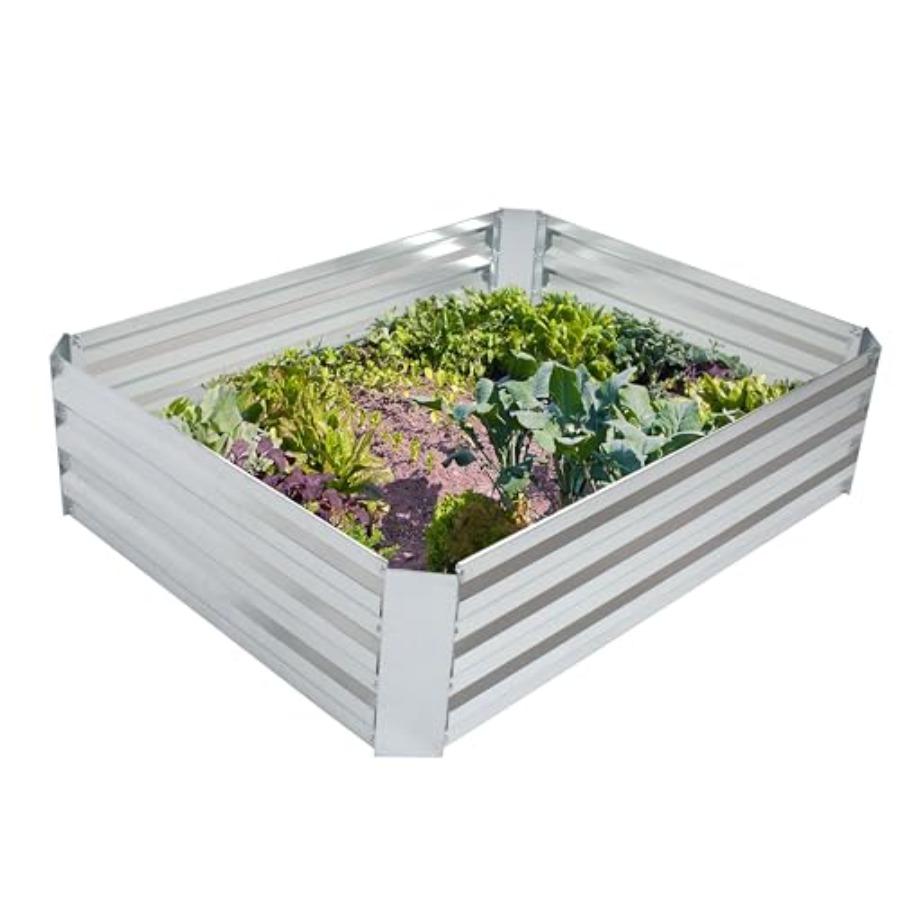 Sunnydaze Galvanized Raised Garden Bed Metal Outdoor Planter Box for Flowers Plants and Vegetables Silver 48 W x 36 D x 12 H Re United States
Sunnydaze Galvanized Raised Garden Bed Metal Outdoor Planter Box for Flowers Plants and Vegetables Silver 48 W x 36 D x 12 H Re United States
