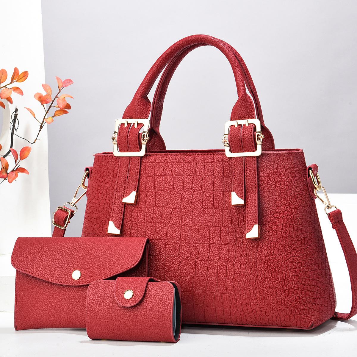 Women s Top-Handle Bag with Wristlet Wallet, Vegan Leather Satchel Tote Handbag Purse Female Shoulder Bag with Clutch малиновий
Women s Top-Handle Bag with Wristlet Wallet, Vegan Leather Satchel Tote Handbag Purse Female Shoulder Bag with Clutch малиновий