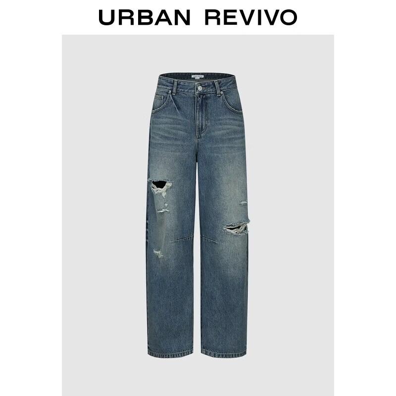 UR 2026 Spring Women s Ripped Whiskered Curved-Leg Washed Denim Jeans 29
UR 2026 Spring Women s Ripped Whiskered Curved-Leg Washed Denim Jeans 29