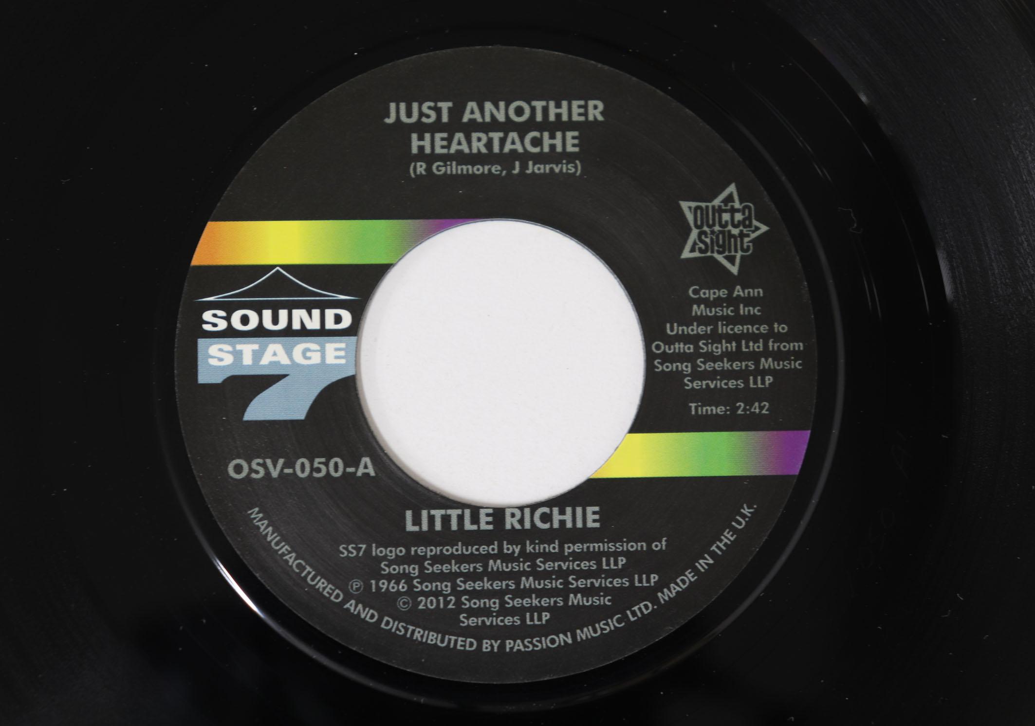 7inch Record LITTLE RICHIE Just Another Heartache One Bodil OSV050 OUTTA SIGHT 2012 UK SoulFunk Used
7inch Record LITTLE RICHIE Just Another Heartache One Bodil OSV050 OUTTA SIGHT 2012 UK SoulFunk Used
