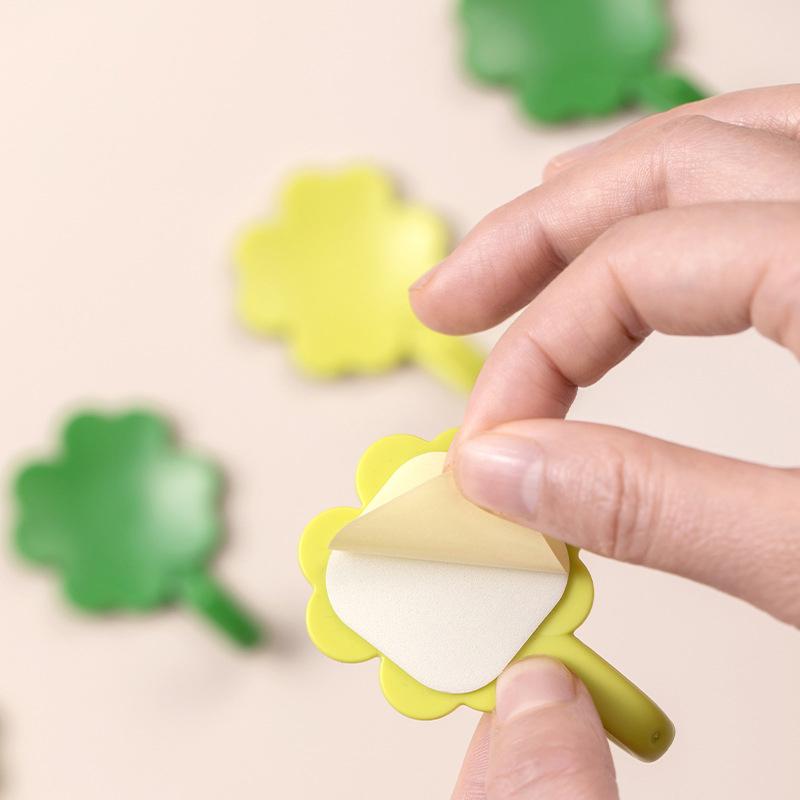 4Pcs Cartoon Cute Four-Leaf Clover Self-Adhesive Hook Wall Hanging Decoration Multifunctional Punch-Free Wall Storage Hooks onesize
4Pcs Cartoon Cute Four-Leaf Clover Self-Adhesive Hook Wall Hanging Decoration Multifunctional Punch-Free Wall Storage Hooks onesize