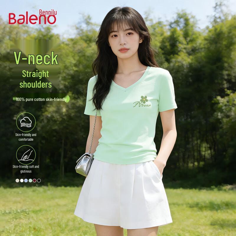 Baleno Women s V-Neck Cotton Short Sleeve T-Shirt XL
Baleno Women s V-Neck Cotton Short Sleeve T-Shirt XL
