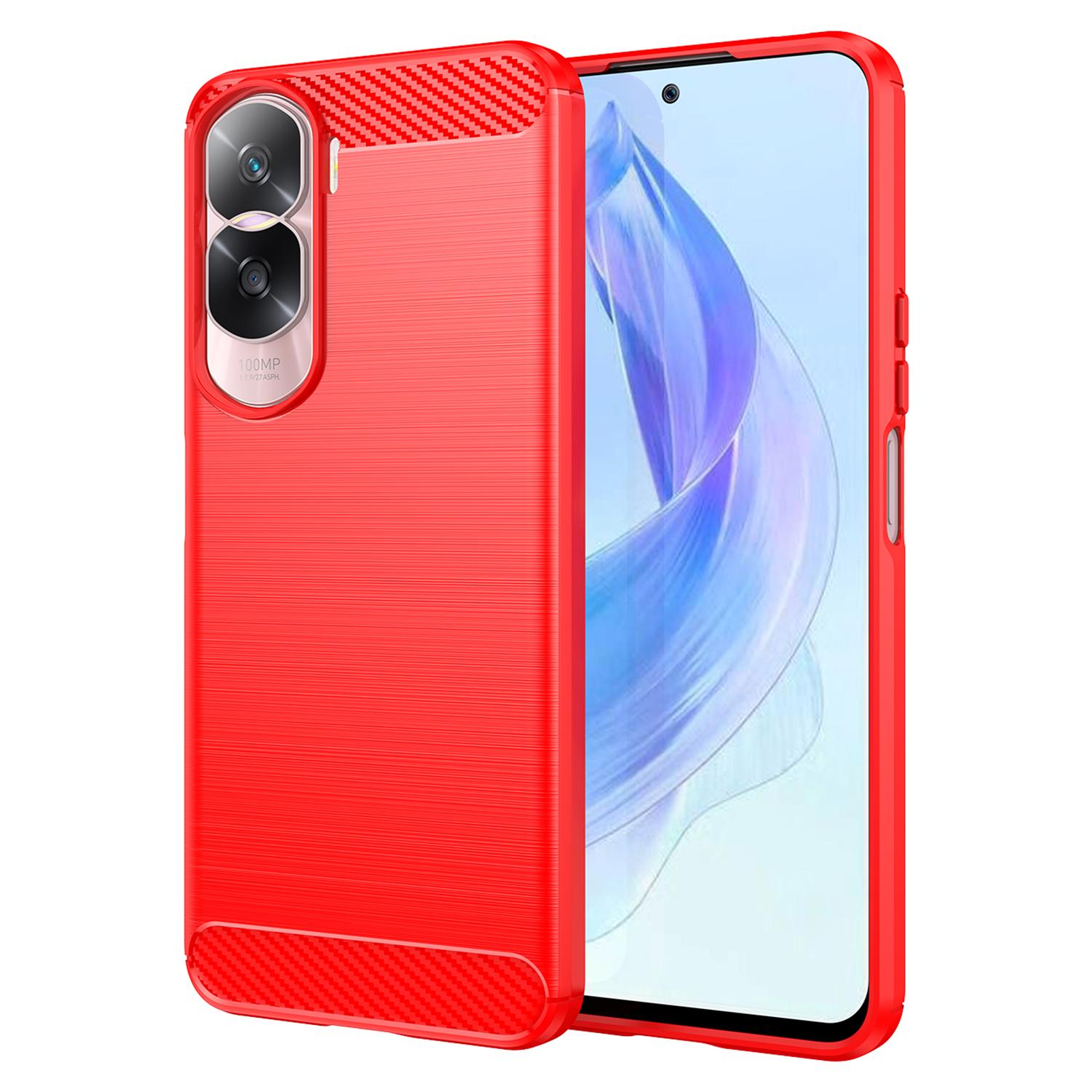 Flexible TPU Carbon Fiber Phone Case for Honor 90 Lite 5G/X50i 5G,Non-Slip Brushed Surface Back Cover Red
Flexible TPU Carbon Fiber Phone Case for Honor 90 Lite 5G/X50i 5G,Non-Slip Brushed Surface Back Cover Red