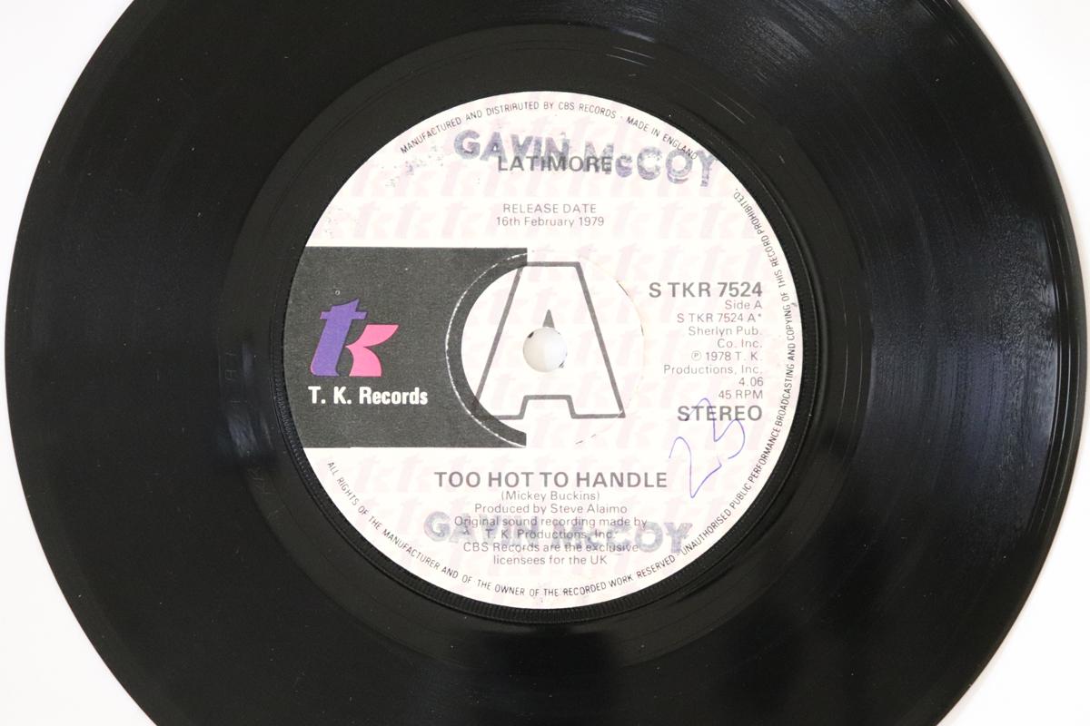 7-дюймовая пластинка LATIMORE (2) - Too Hot To Handle STKR7524 T.K. Records 1979 UK Soul/Funk Used
7-дюймовая пластинка LATIMORE (2) - Too Hot To Handle STKR7524 T.K. Records 1979 UK Soul/Funk Used