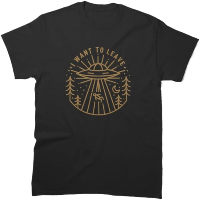 Funny I Want to Leave UFO Alien Abduction Graphic T-Shirt Unisex 100% Cotton Crew Neck Short Sleeve Casual Tee 5XL різнокольоровий
Funny I Want to Leave UFO Alien Abduction Graphic T-Shirt Unisex 100% Cotton Crew Neck Short Sleeve Casual Tee 5XL різнокольоровий