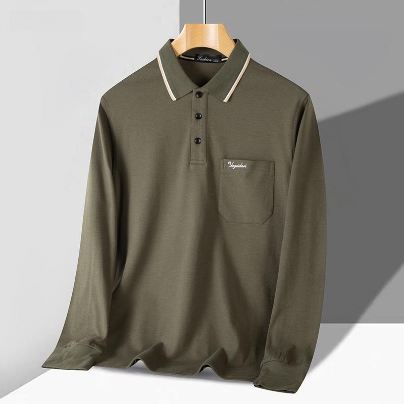 Dad Spring Jacket Middle-Aged And Elderly Men Long-Sleeve Polo Shirt 100% Cotton Base Shirt Grandpa Spring And Autumn T-Shirt 3XL зелений
Dad Spring Jacket Middle-Aged And Elderly Men Long-Sleeve Polo Shirt 100% Cotton Base Shirt Grandpa Spring And Autumn T-Shirt 3XL зелений