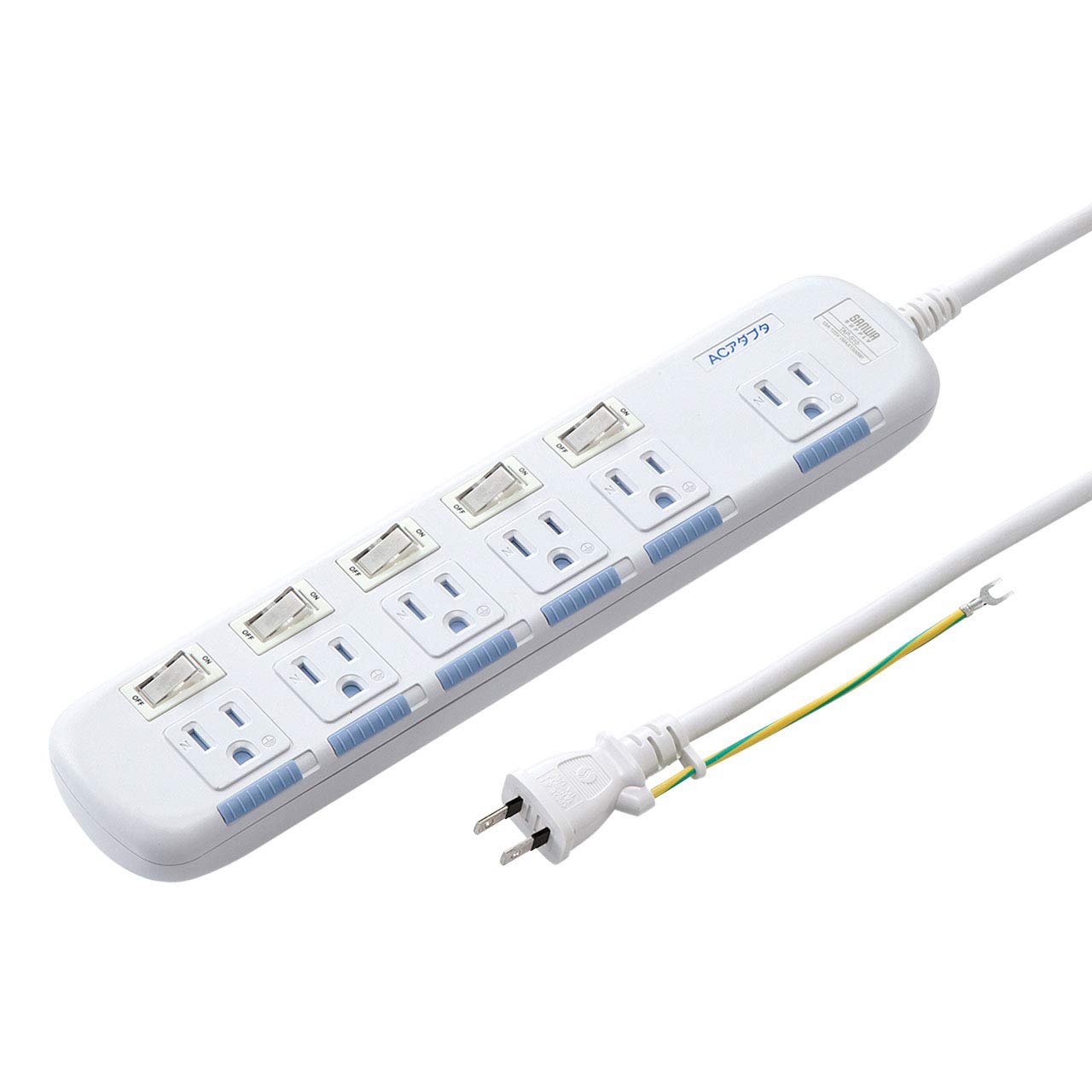 Sanwa Supply Energy-Saving Power Strip, Individual Switches, Dust-Proof Shutter, 6 Outlets, 3-Pin (5m) TAP-S10N-5
Sanwa Supply Energy-Saving Power Strip, Individual Switches, Dust-Proof Shutter, 6 Outlets, 3-Pin (5m) TAP-S10N-5