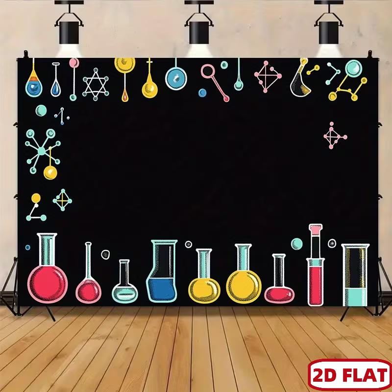 2D Mad Scientist Banner Blackboard with Lab Equipment Kids Party Photo Booth 47.2x31.5inch/120*80cm
2D Mad Scientist Banner Blackboard with Lab Equipment Kids Party Photo Booth 47.2x31.5inch/120*80cm