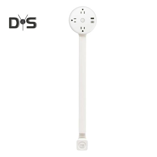 Подовжувач електричної розетки з USB-портами Захист від перевантаження по струму Компактний дизайн Поворотна на 180 градусів розетка-подовжувач білий
Подовжувач електричної розетки з USB-портами Захист від перевантаження по струму Компактний дизайн Поворотна на 180 градусів розетка-подовжувач білий