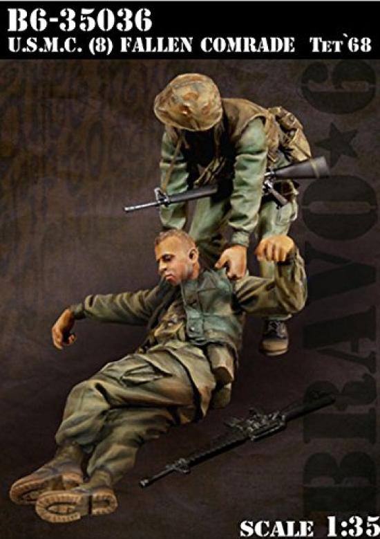 Bravo 6 US Marine Corps 8 Death of a Comrade Tet Offensive 1968 set Resin kit 1/35 2-piece B6-35036
Bravo 6 US Marine Corps 8 Death of a Comrade Tet Offensive 1968 set Resin kit 1/35 2-piece B6-35036