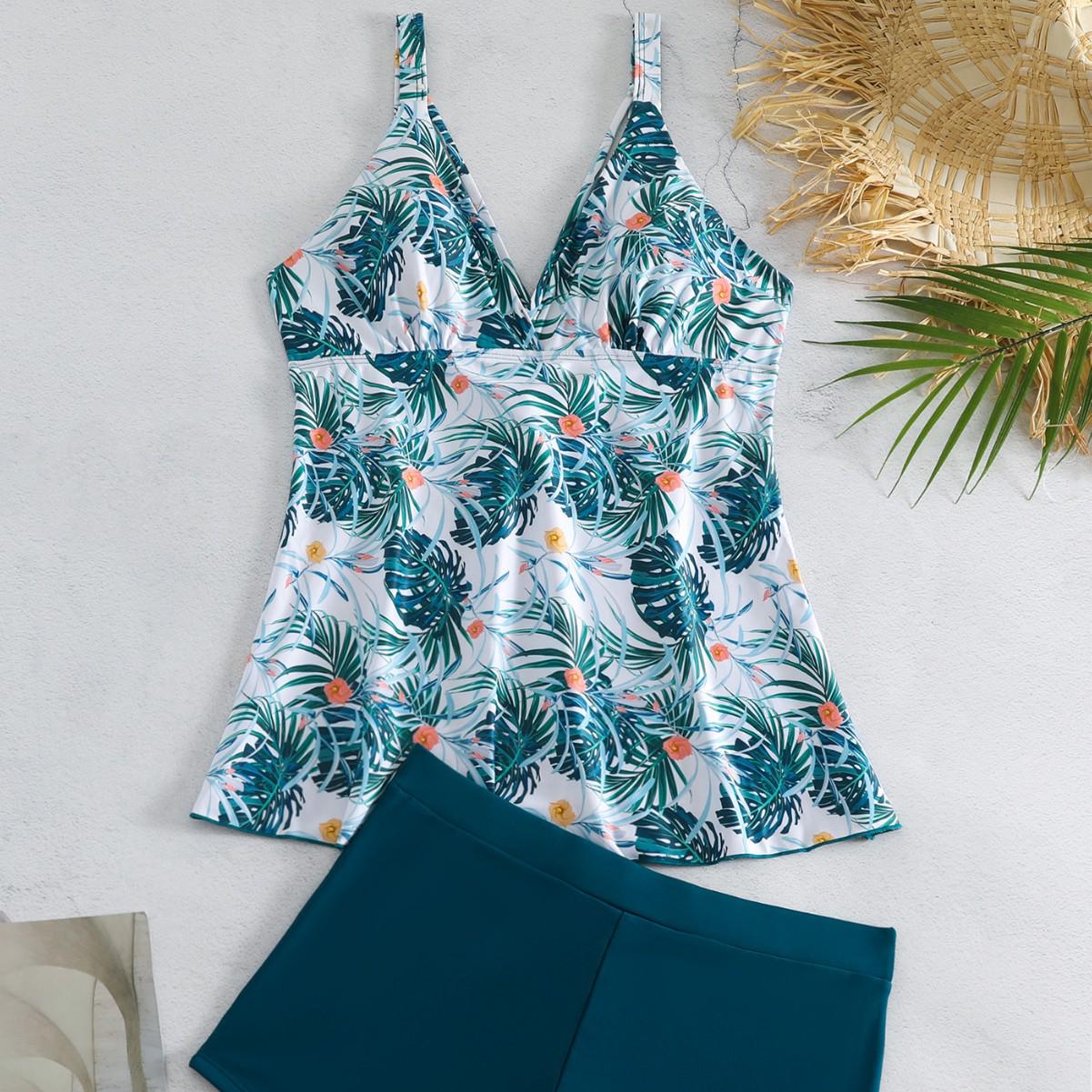 Women s Tummy-Covering Printed Bikini - Slimming Sexy Summer Beach Swimwear Large peacock синього кольору
Women s Tummy-Covering Printed Bikini - Slimming Sexy Summer Beach Swimwear Large peacock синього кольору