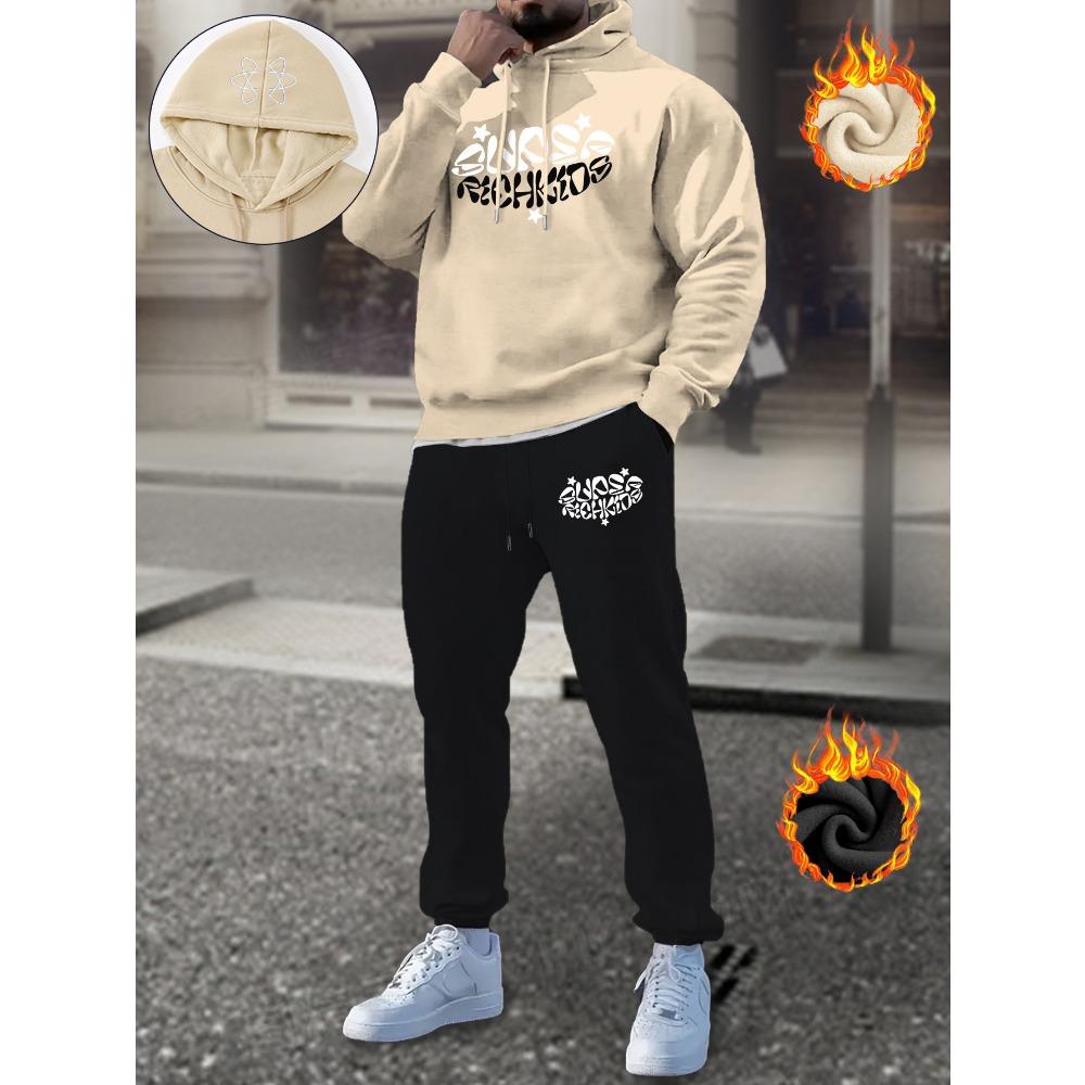 Мужской повседневный комплект худи, модный спортивный костюм с принтом и брюки, тренд с принтом букв XL
Мужской повседневный комплект худи, модный спортивный костюм с принтом и брюки, тренд с принтом букв XL