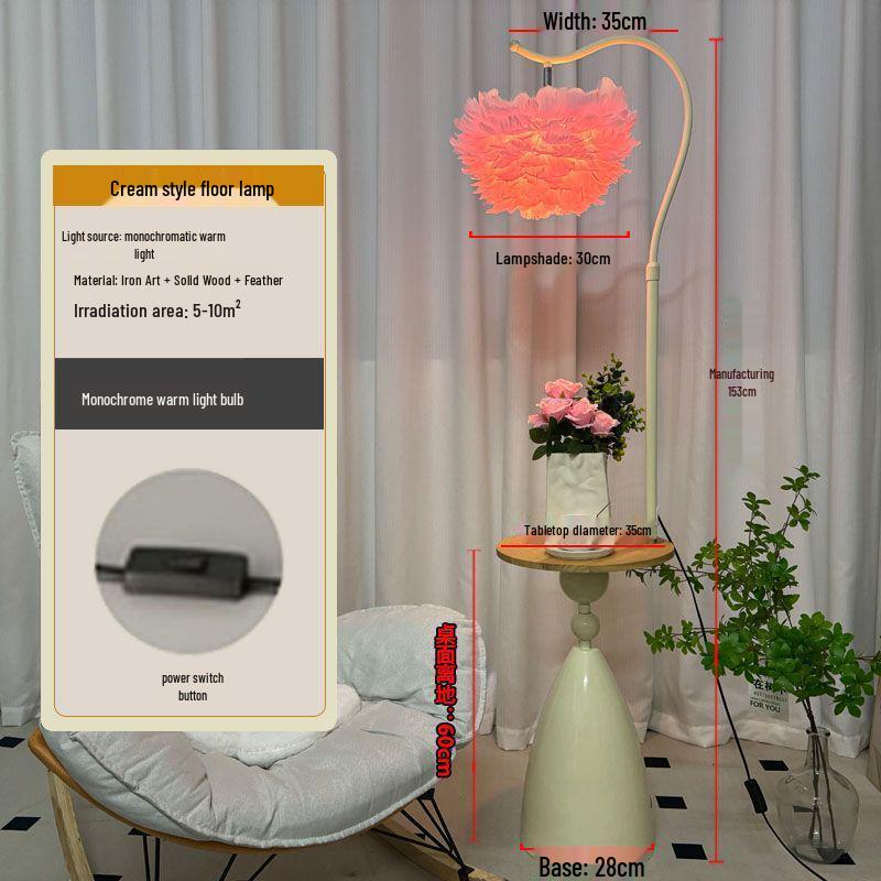 Французский шик перьевой торшер с полкой
Французский шик перьевой торшер с полкой