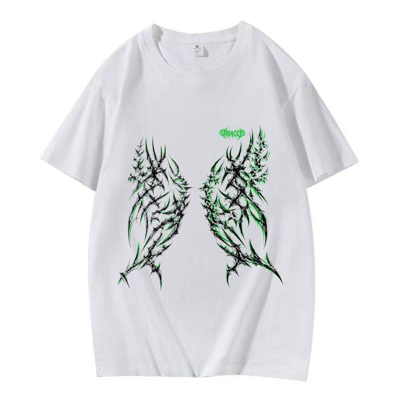 Summer New Cotton Short Sleeve T-Shirt Gothic Casual Fashion Couple Tops For Men Women XXXL білий
Summer New Cotton Short Sleeve T-Shirt Gothic Casual Fashion Couple Tops For Men Women XXXL білий