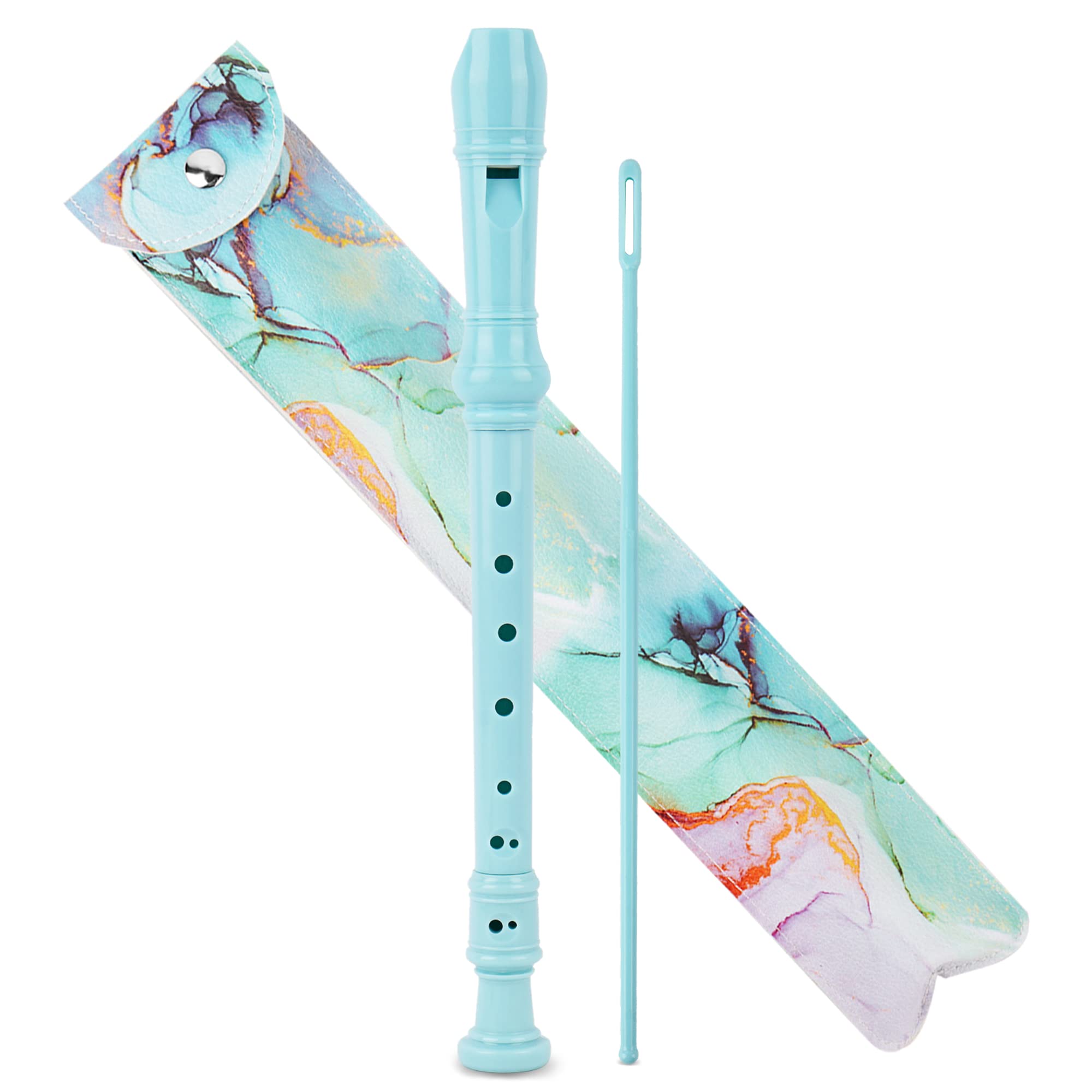 Jasenna Soprano Recorder, 8-Hole C Key, for Elementary School Students and Beginners, Includes Cleaning Stick, Fingering Chart, and Leather Storage
Jasenna Soprano Recorder, 8-Hole C Key, for Elementary School Students and Beginners, Includes Cleaning Stick, Fingering Chart, and Leather Storage